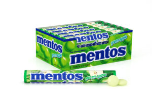 Mentos Green Apple Chewy Mint Candy Roll 15ct